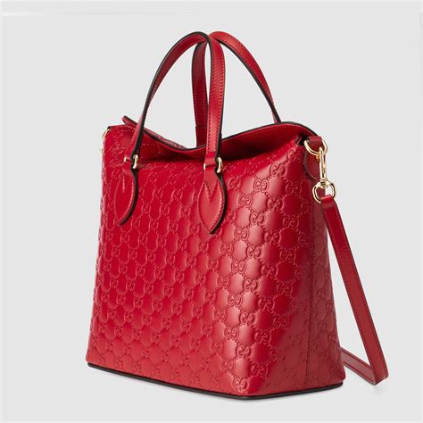 gucci large tote red|genuine Gucci tote bags.